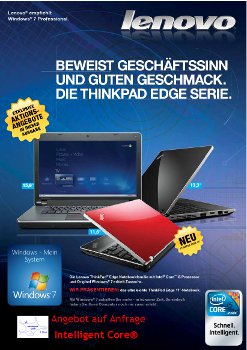 Intelligent Core® Angebot Information - ThinkPad Edge Serie